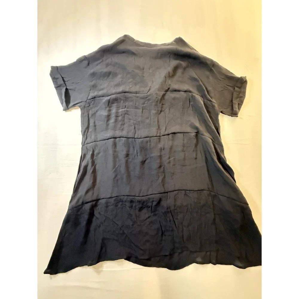 Women's A'Image Black Short Sleeve Dress/Cover Up With Pockets Size Size XXL - Picture 10 of 11